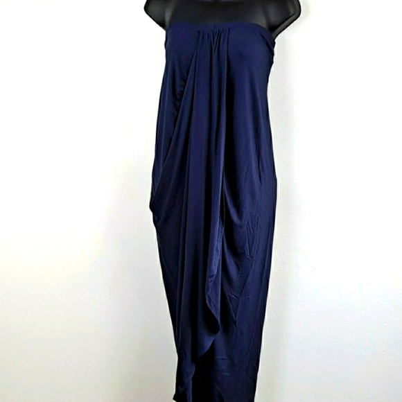 NWOT! Navy Dress L, marked large but will best fit medium. - Picture 1 of 5